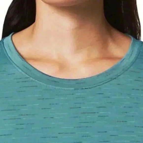 ❤️ NWOT Mondetta Active Tee Green XXL Short Sleeved Striped T-shirt Lightweight - Picture 2 of 10